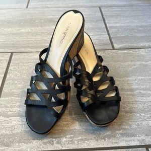 Via Spiga leather wedges .